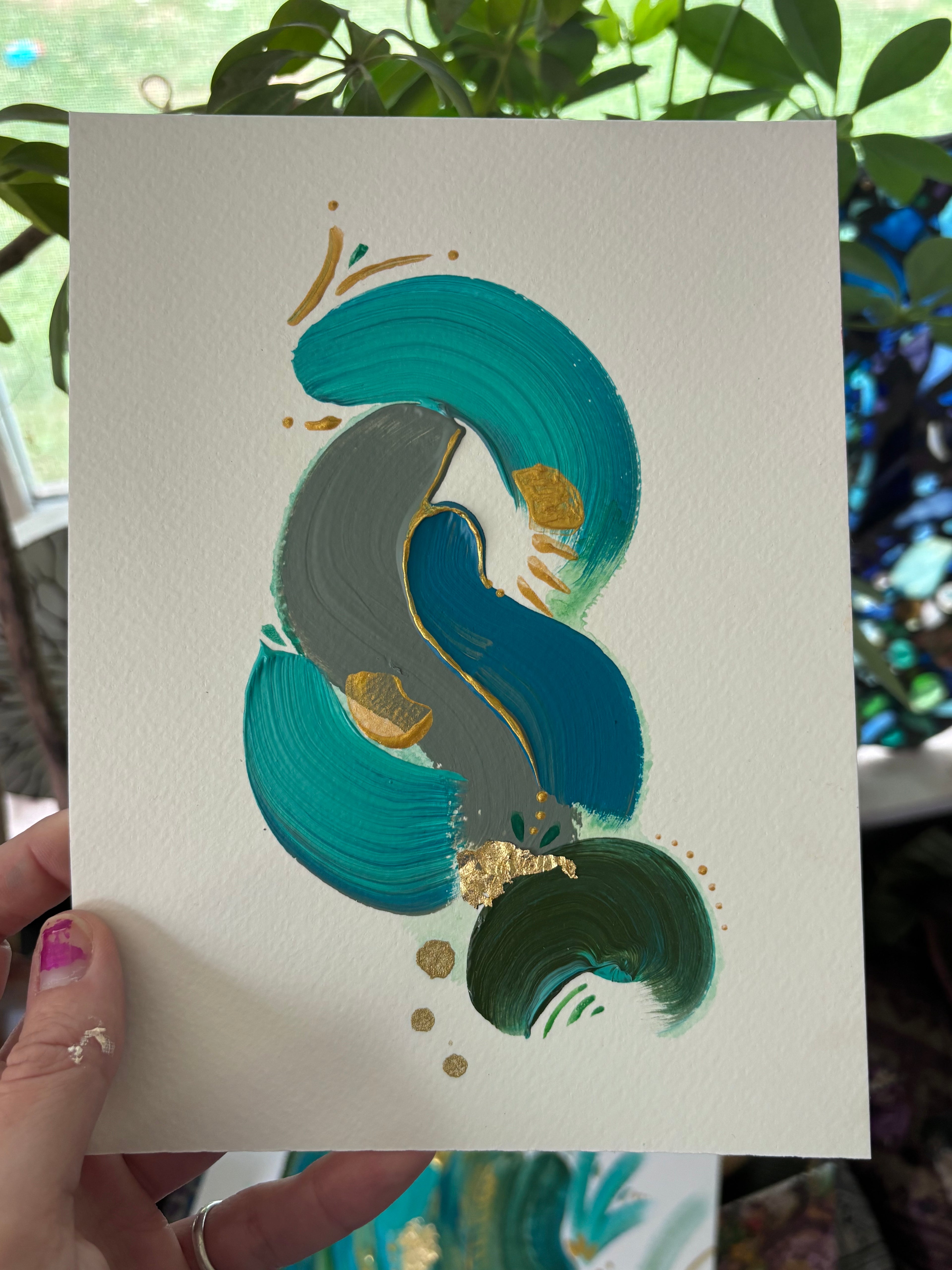 “Expressions of Rivers” Series - Mixed Media Paintings