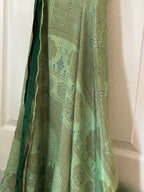 Worship Skirt | Bohemian Flowy Indian Silk Sari Wrap Skirt - Double Layer , Reversible | Free Flow Dancing Skirt