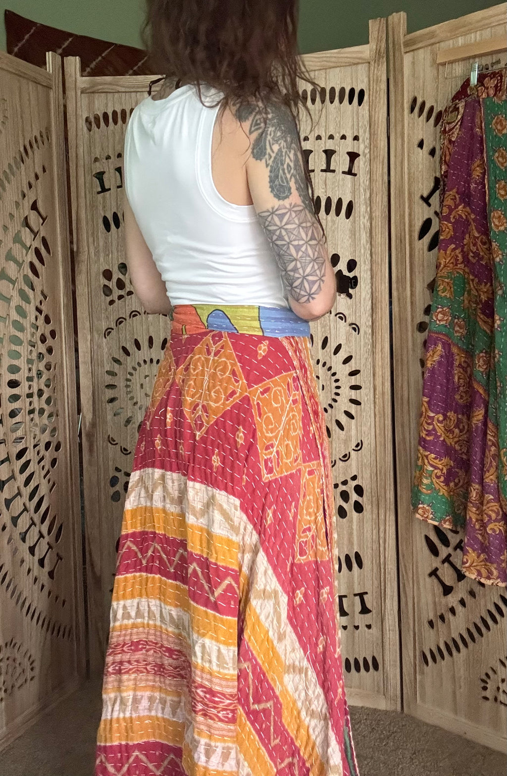 Kantha Wrap Skirt
