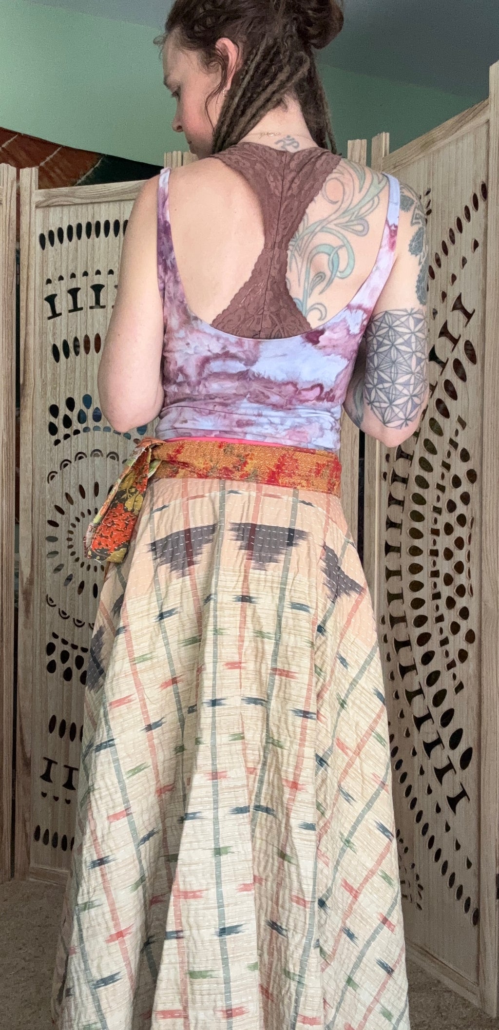 Kantha Wrap Skirt