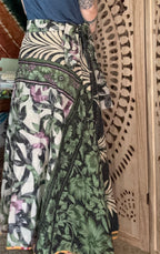 Indigo Kantha Wrap Skirt