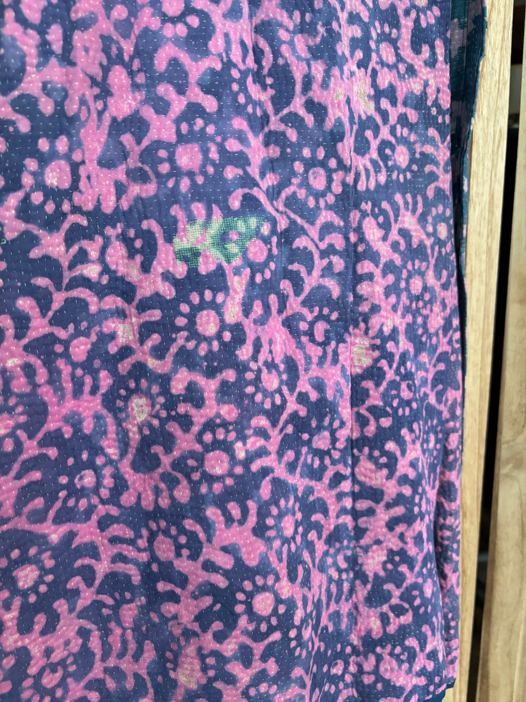 Indigo Kantha Wrap Skirt