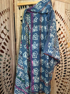Indigo Kantha Wrap Skirt