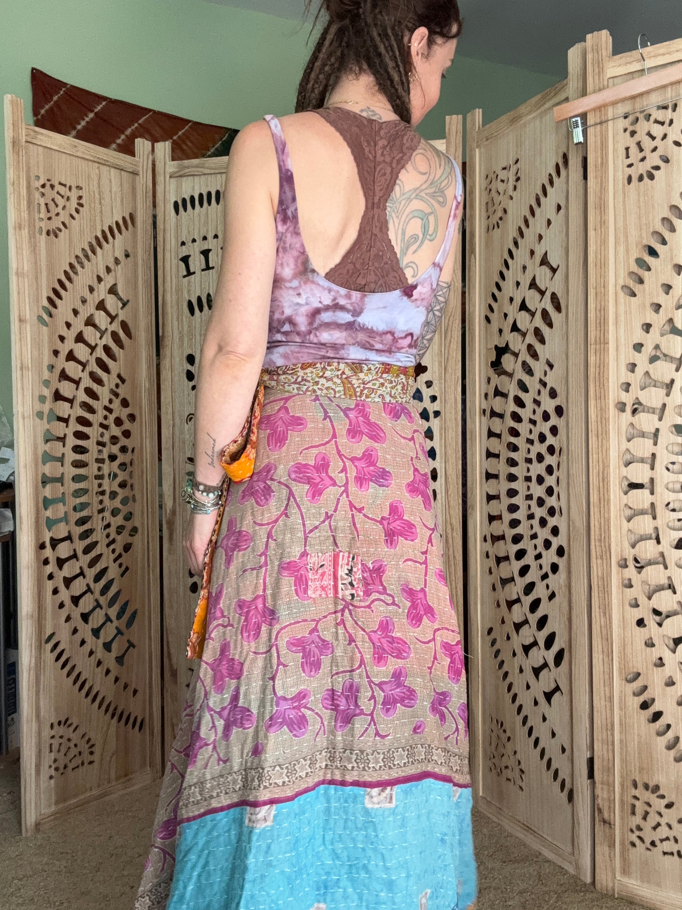 Kantha Wrap Skirt