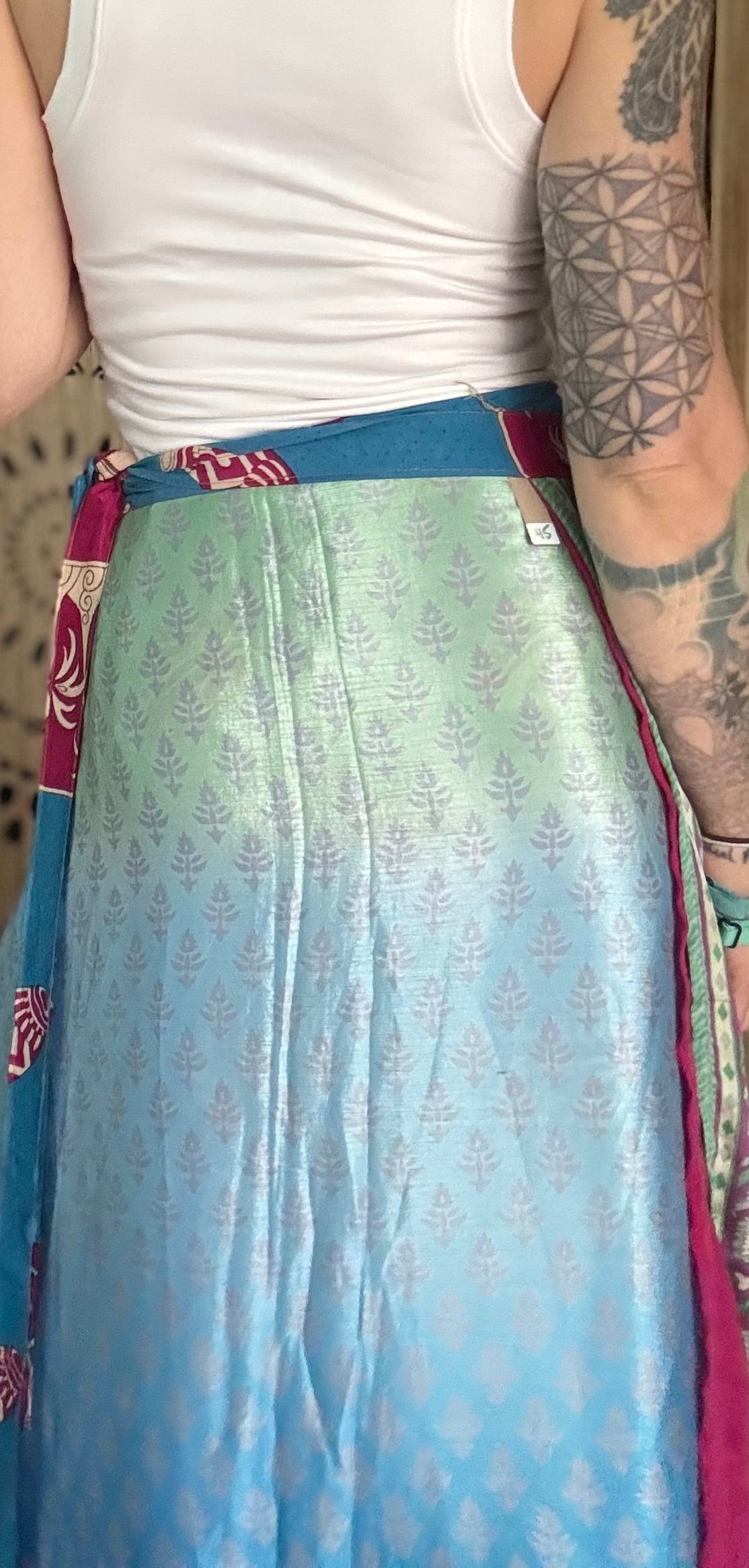 Sari Silk Wrap Skirt