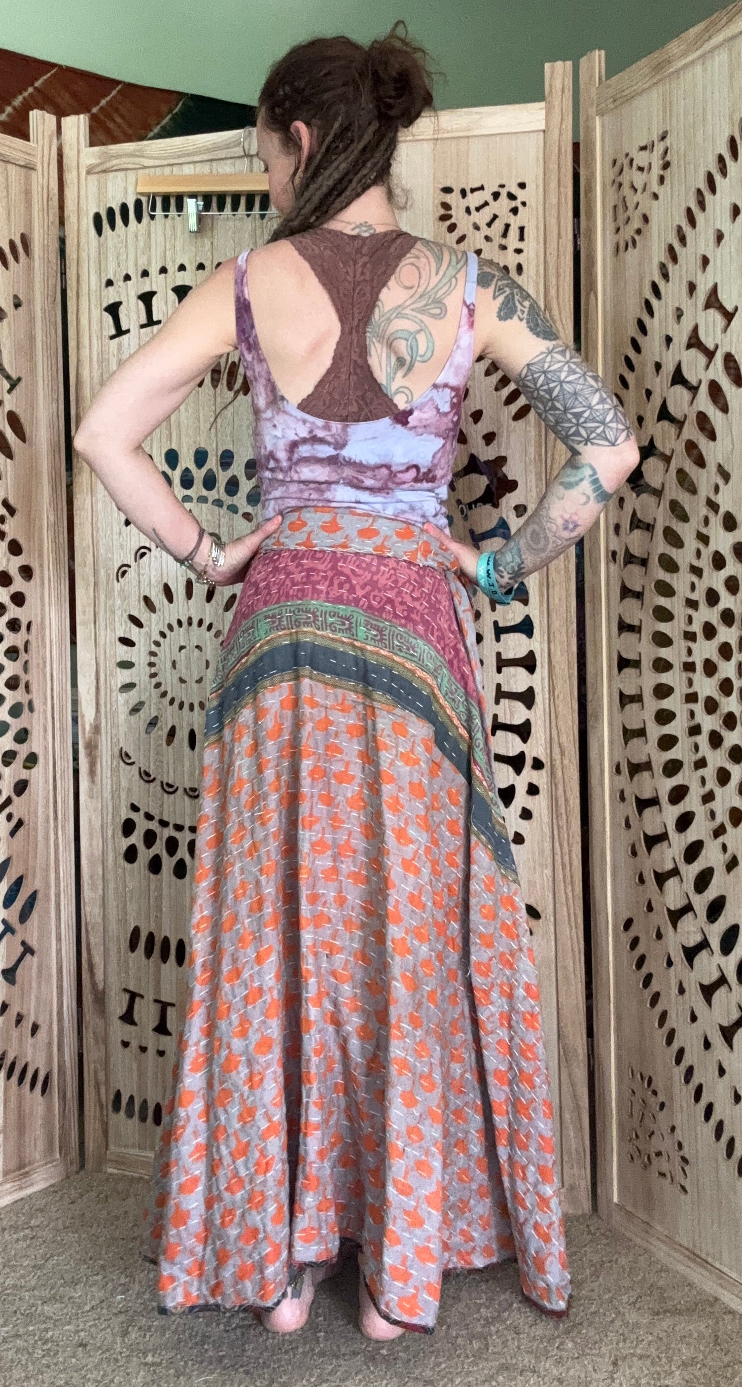 Kantha Wrap Skirt