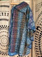Indigo Kantha Wrap Skirt - Tribal Print