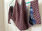 Sari Silk Double Sided Crop Top