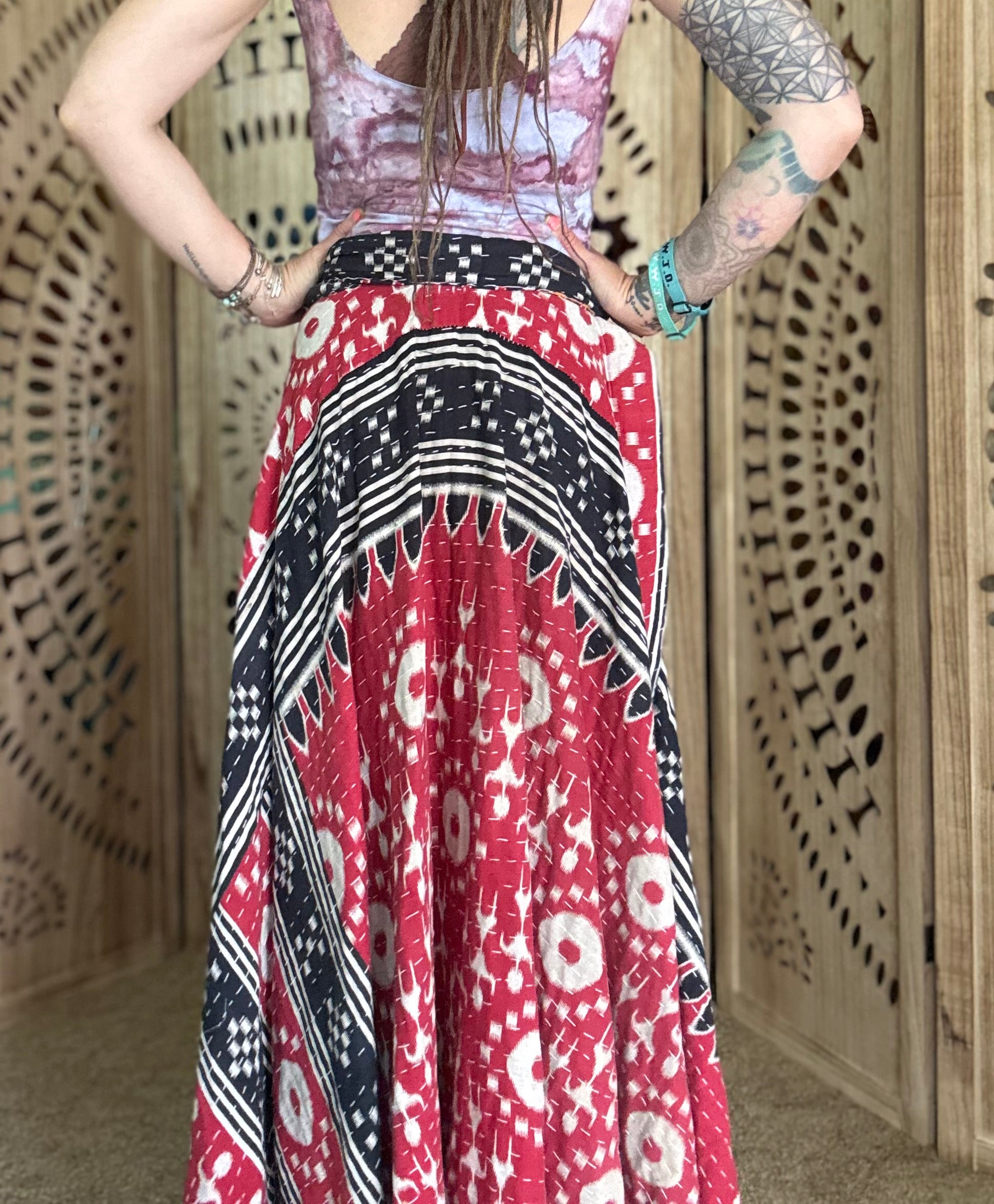 Kantha Wrap Skirt