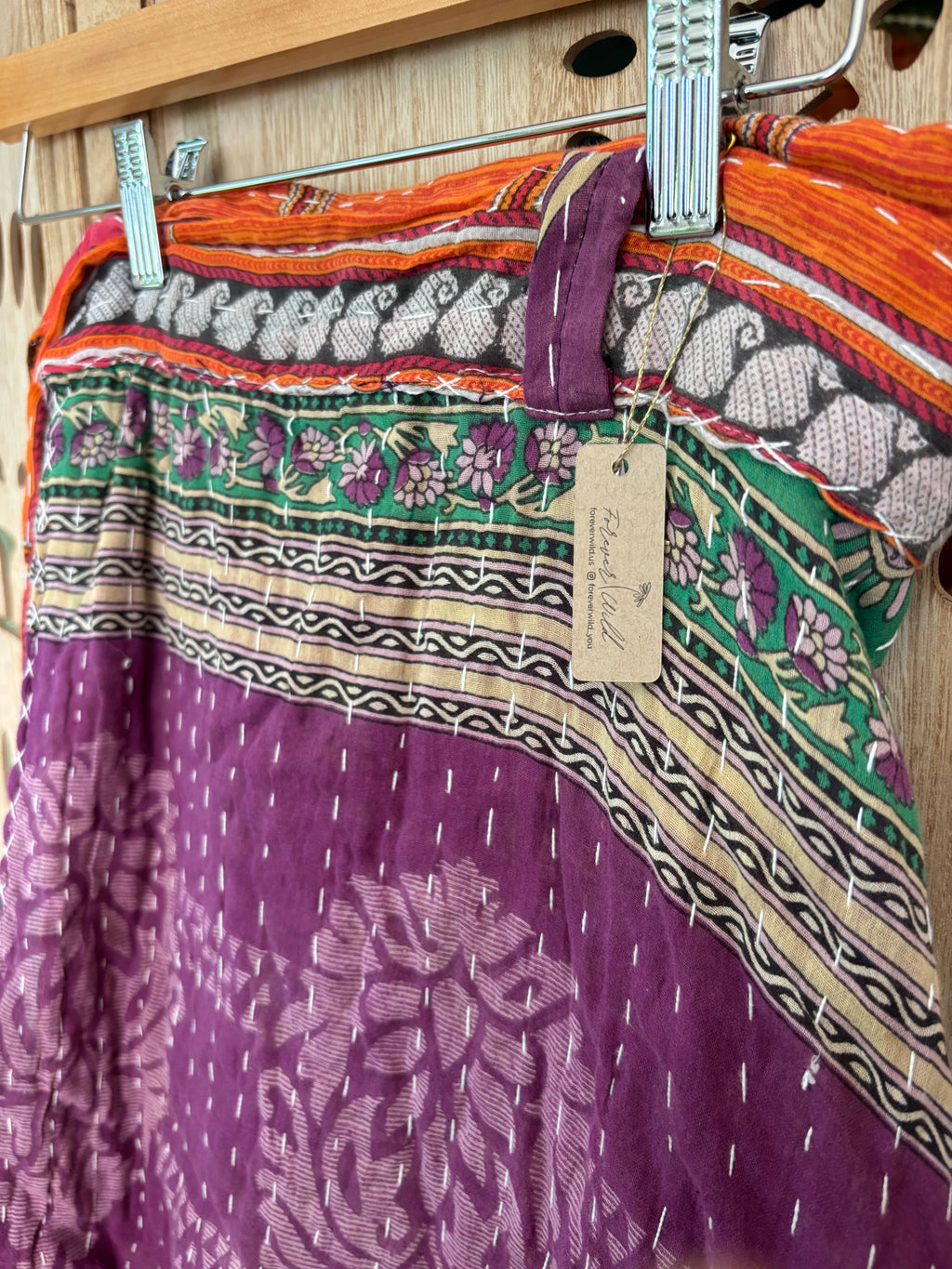 Kantha Wrap Skirt