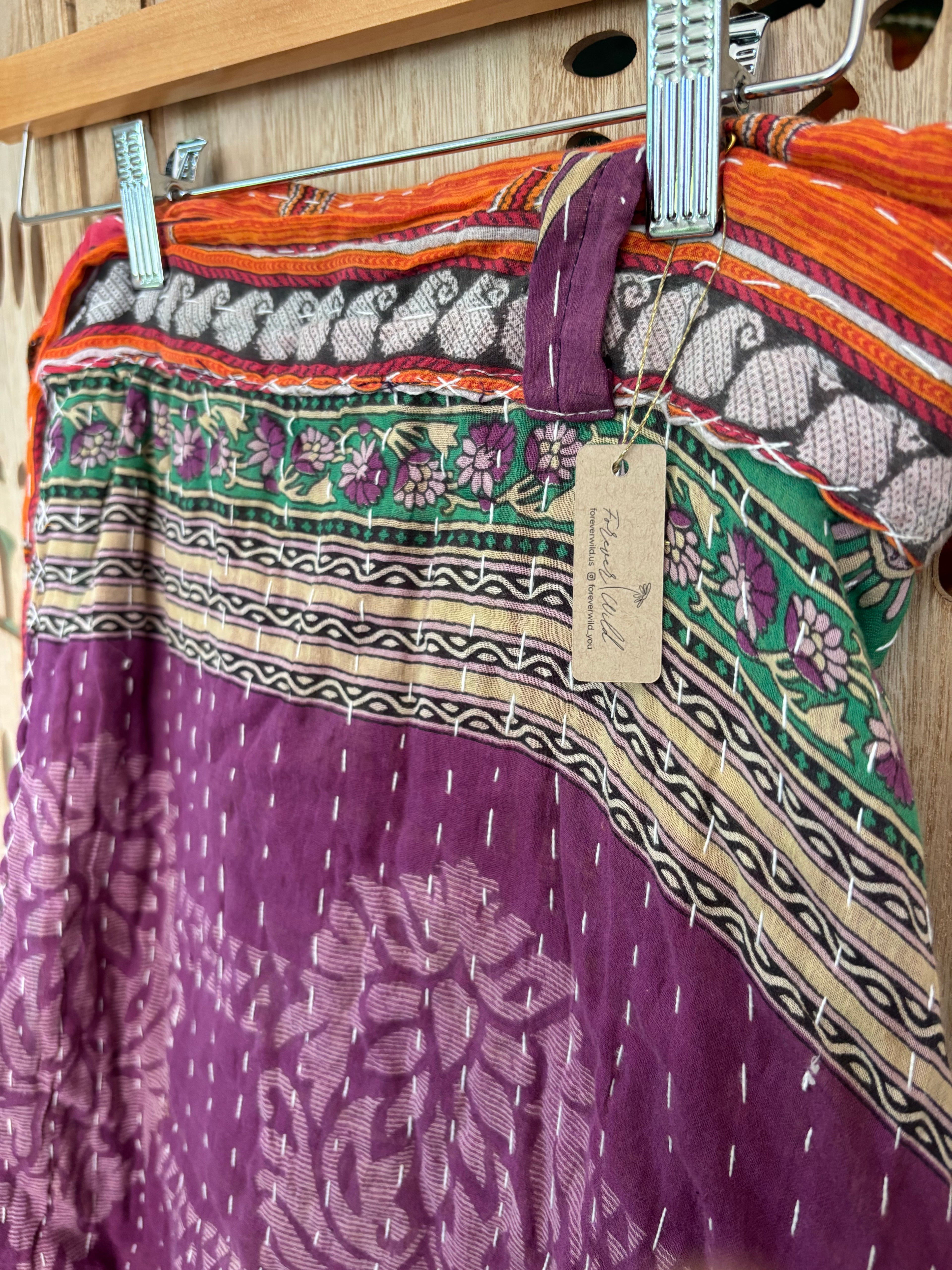 Kantha Wrap Skirt