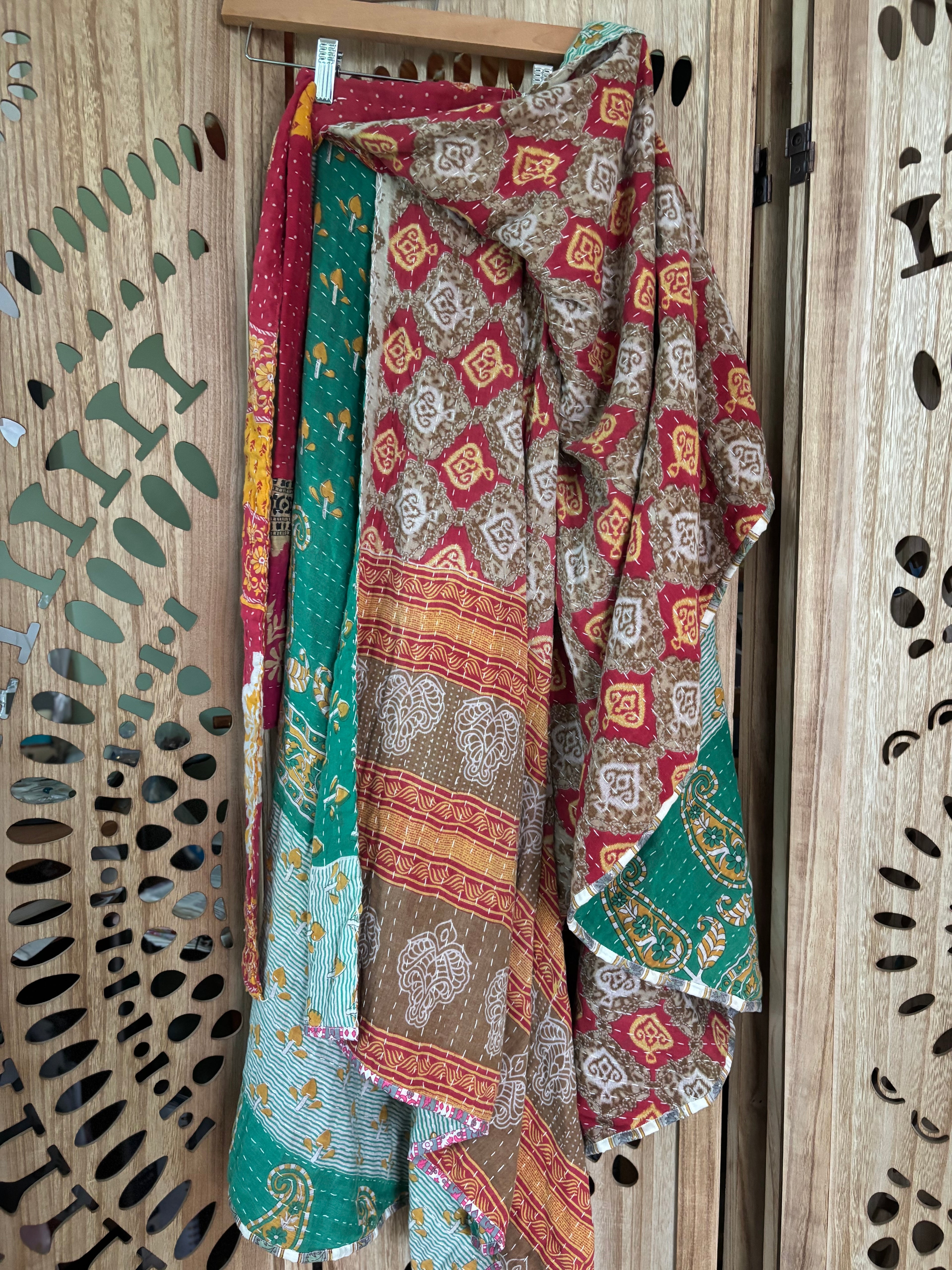 Kantha Wrap Skirt