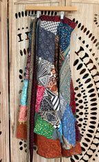 Silk Sari Patchwork Wrap Skirt