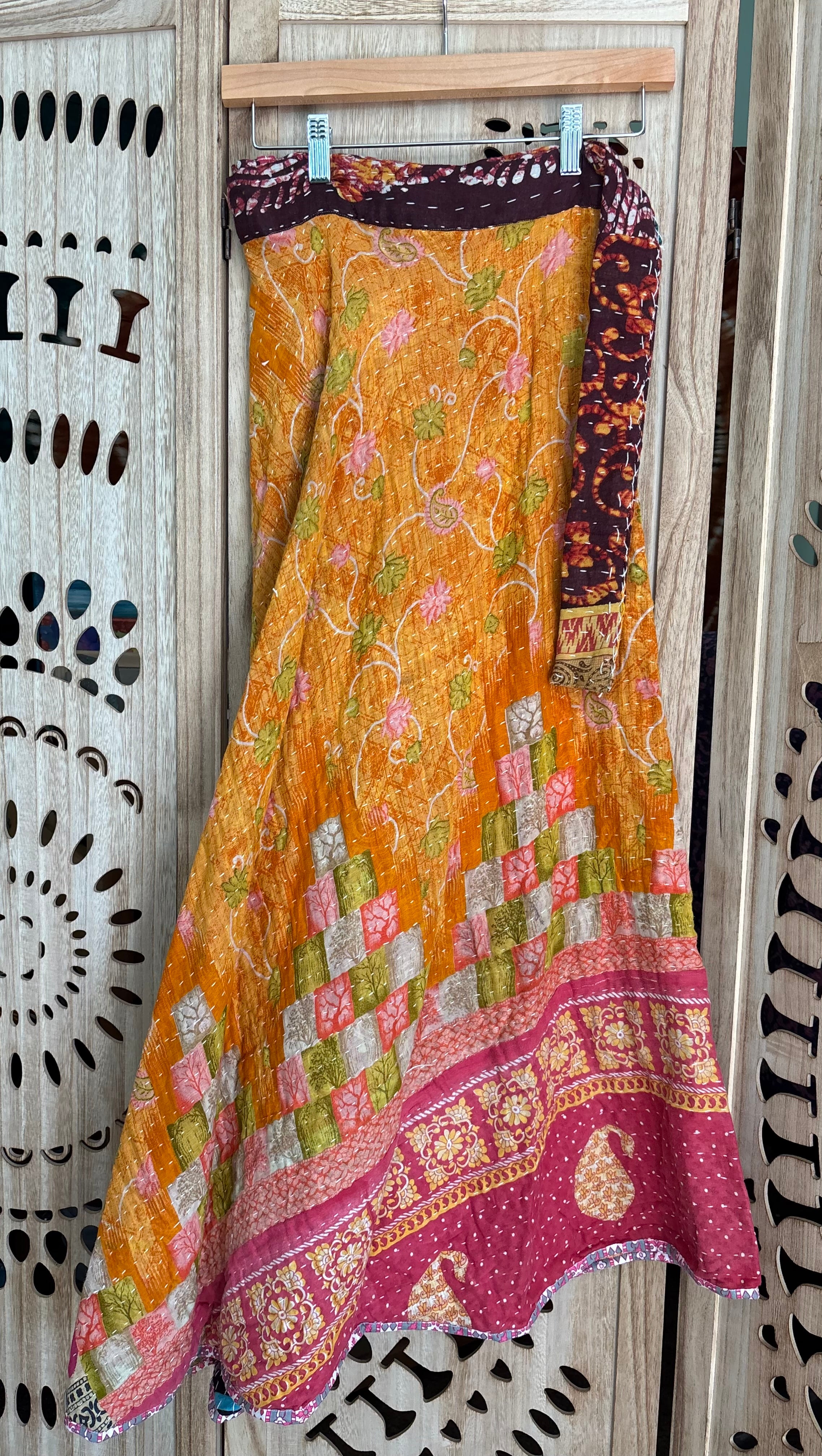 Kantha Wrap Skirt