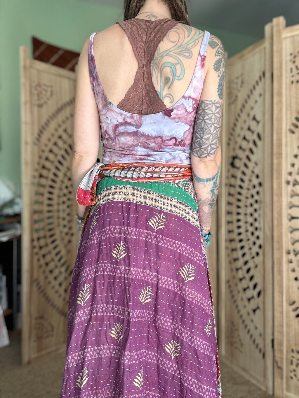 Kantha Wrap Skirt