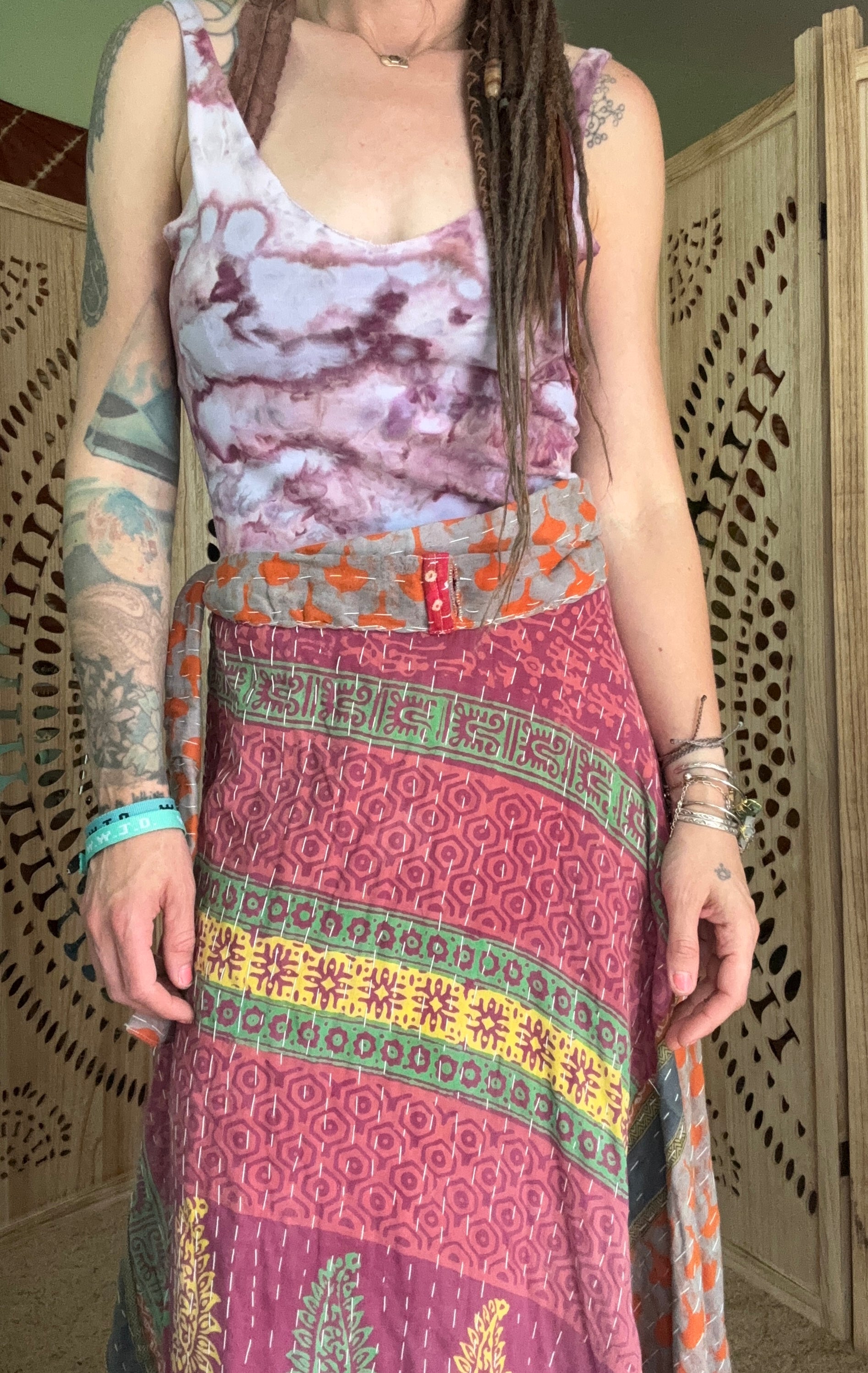 Kantha Wrap Skirt