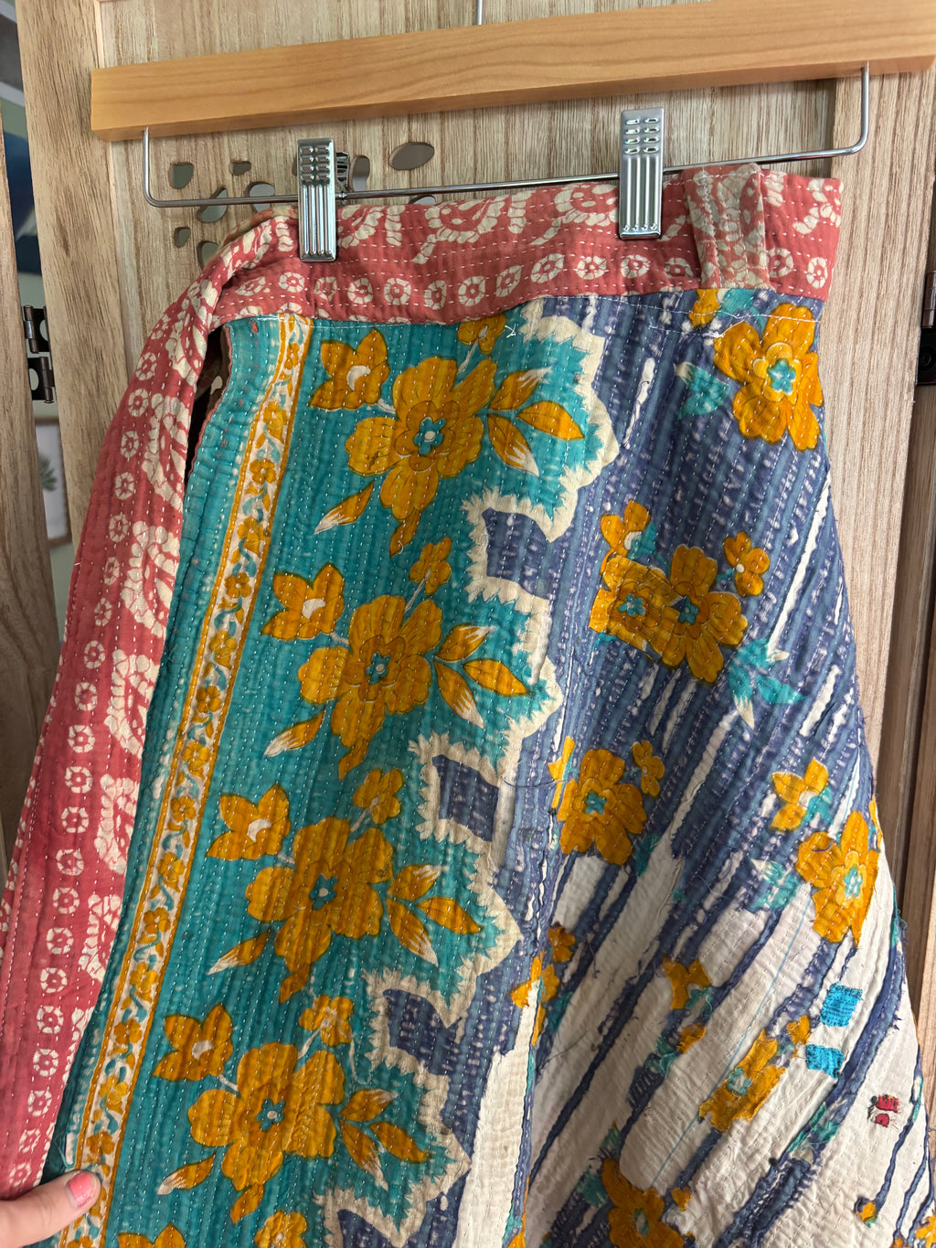 Kantha Wrap Skirt ~ Thick Fabric