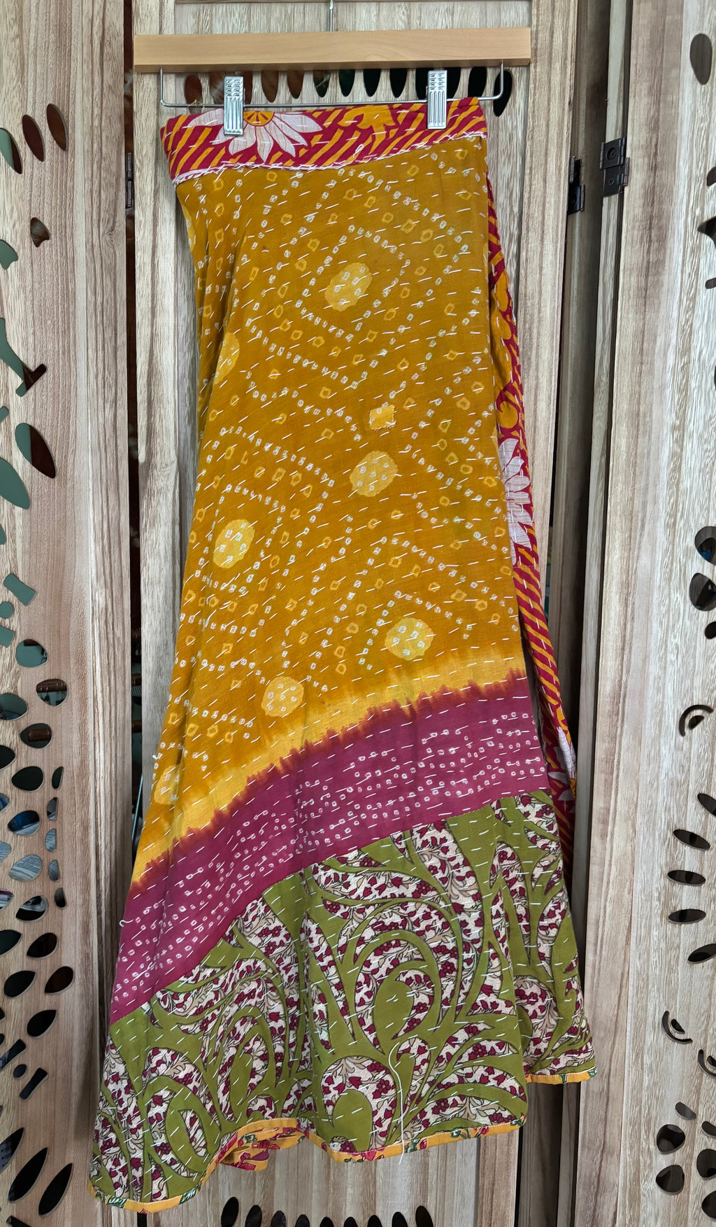 Kantha Wrap Skirt