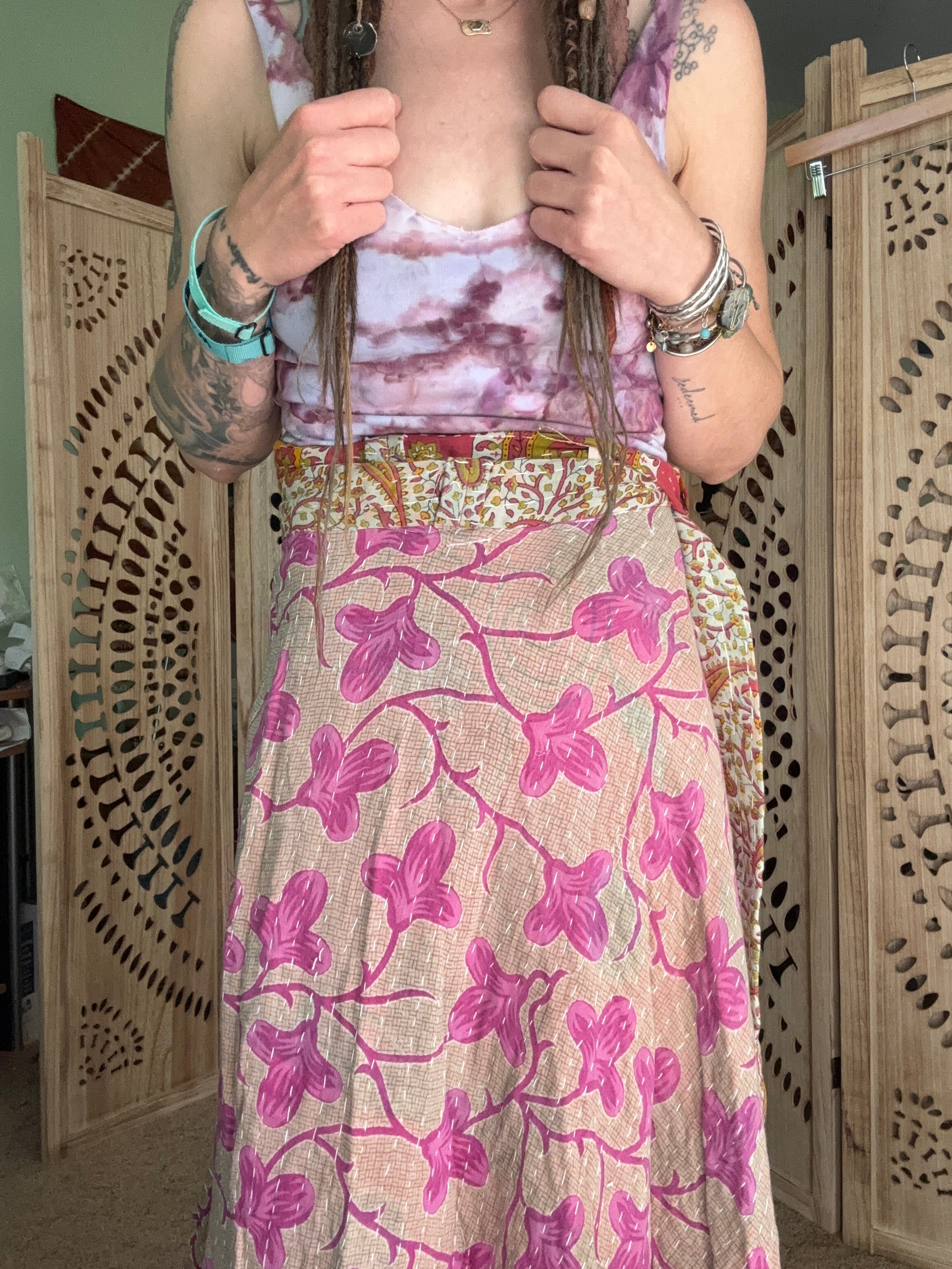 Kantha Wrap Skirt