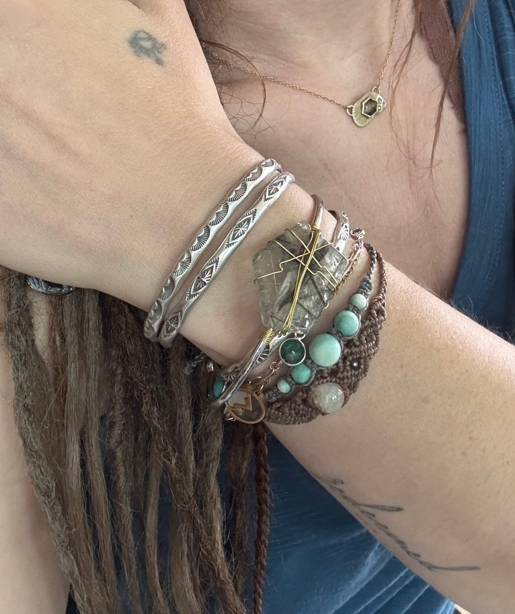 Rutilated Quartz Cuff