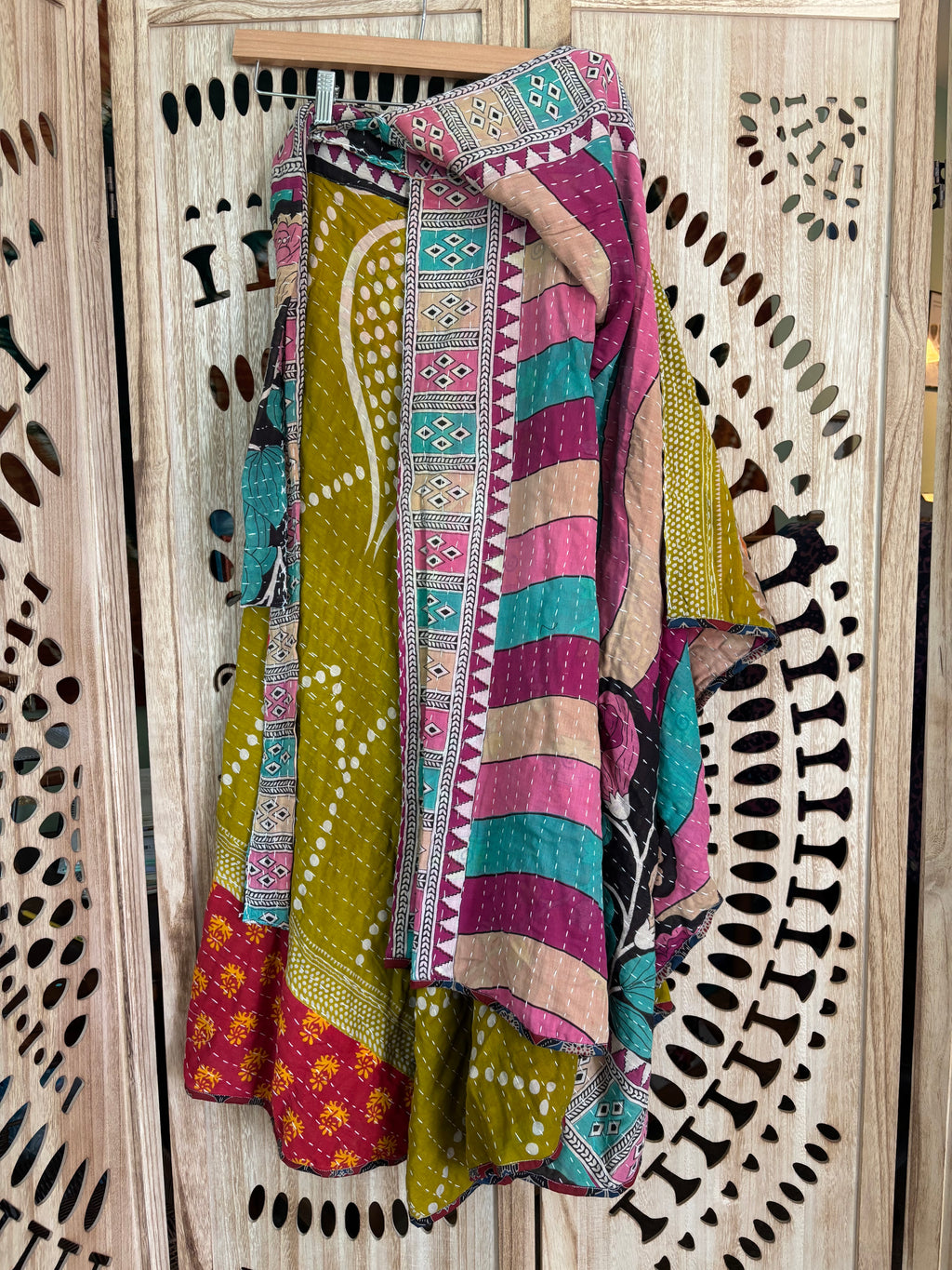 Kantha Wrap Skirt