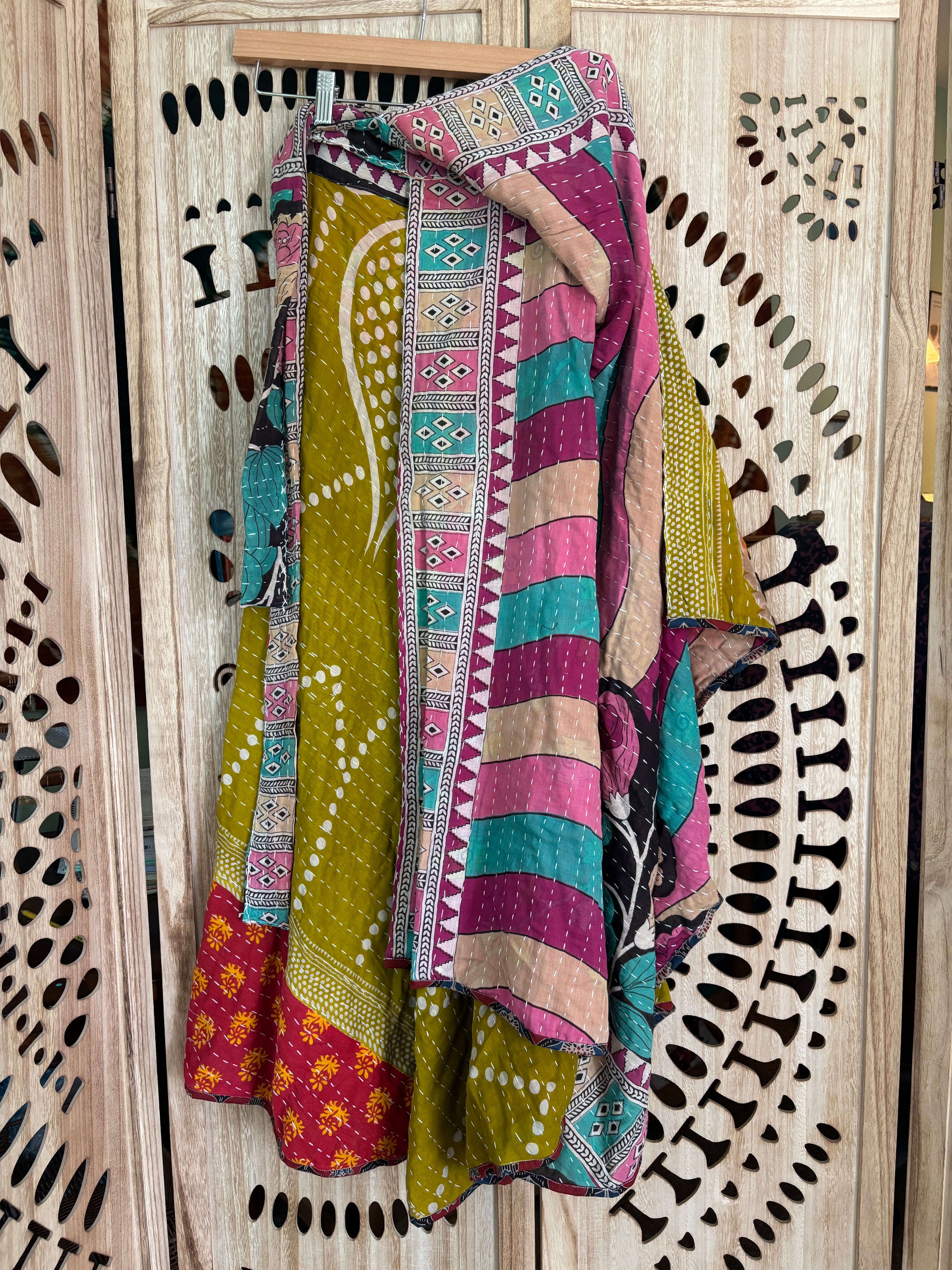 Kantha Wrap Skirt