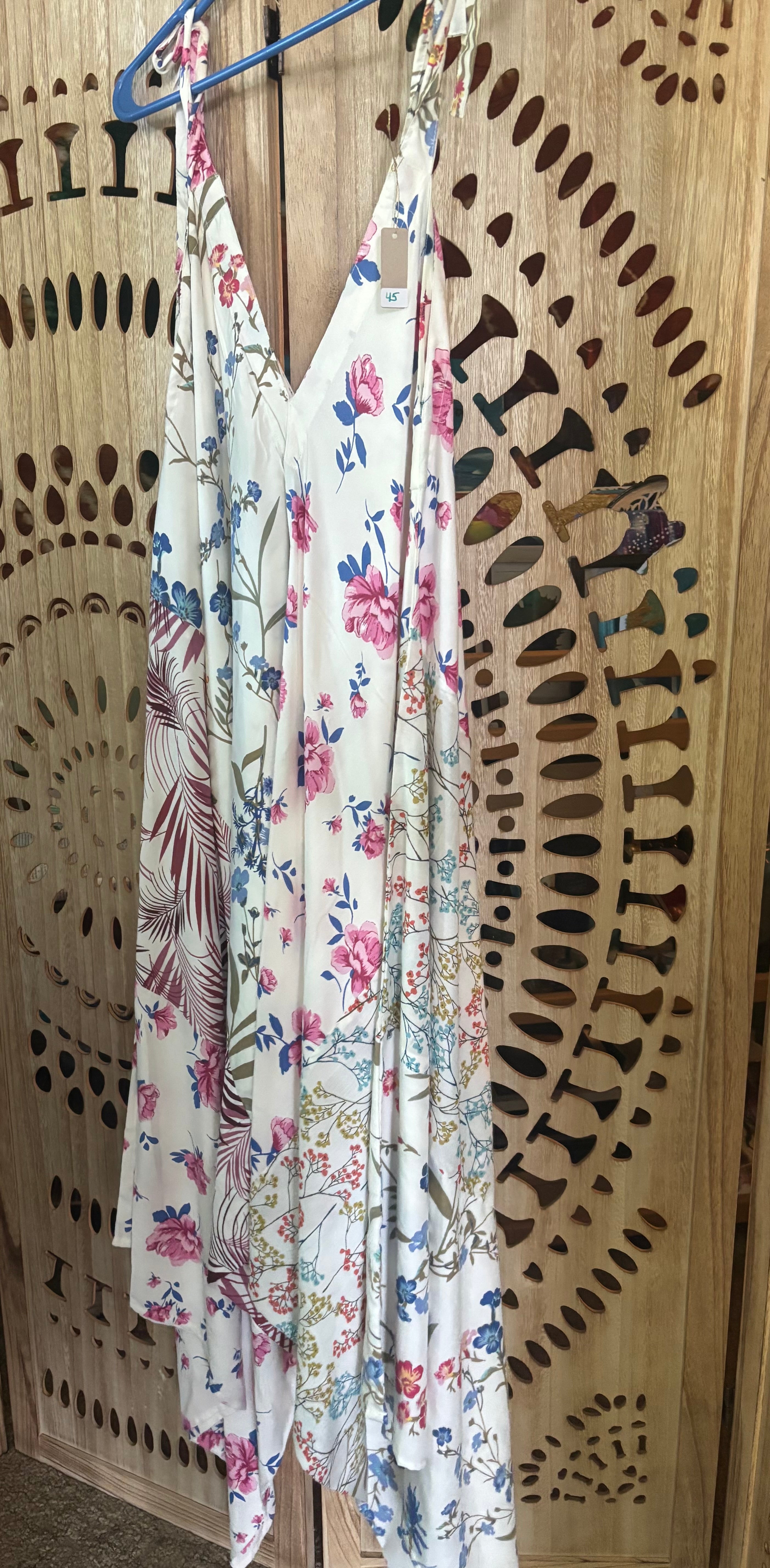 Ultra Soft Floral Patchwork Harem Wide Leg Jumper