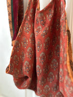Sari Silk Double Sided Crop Top