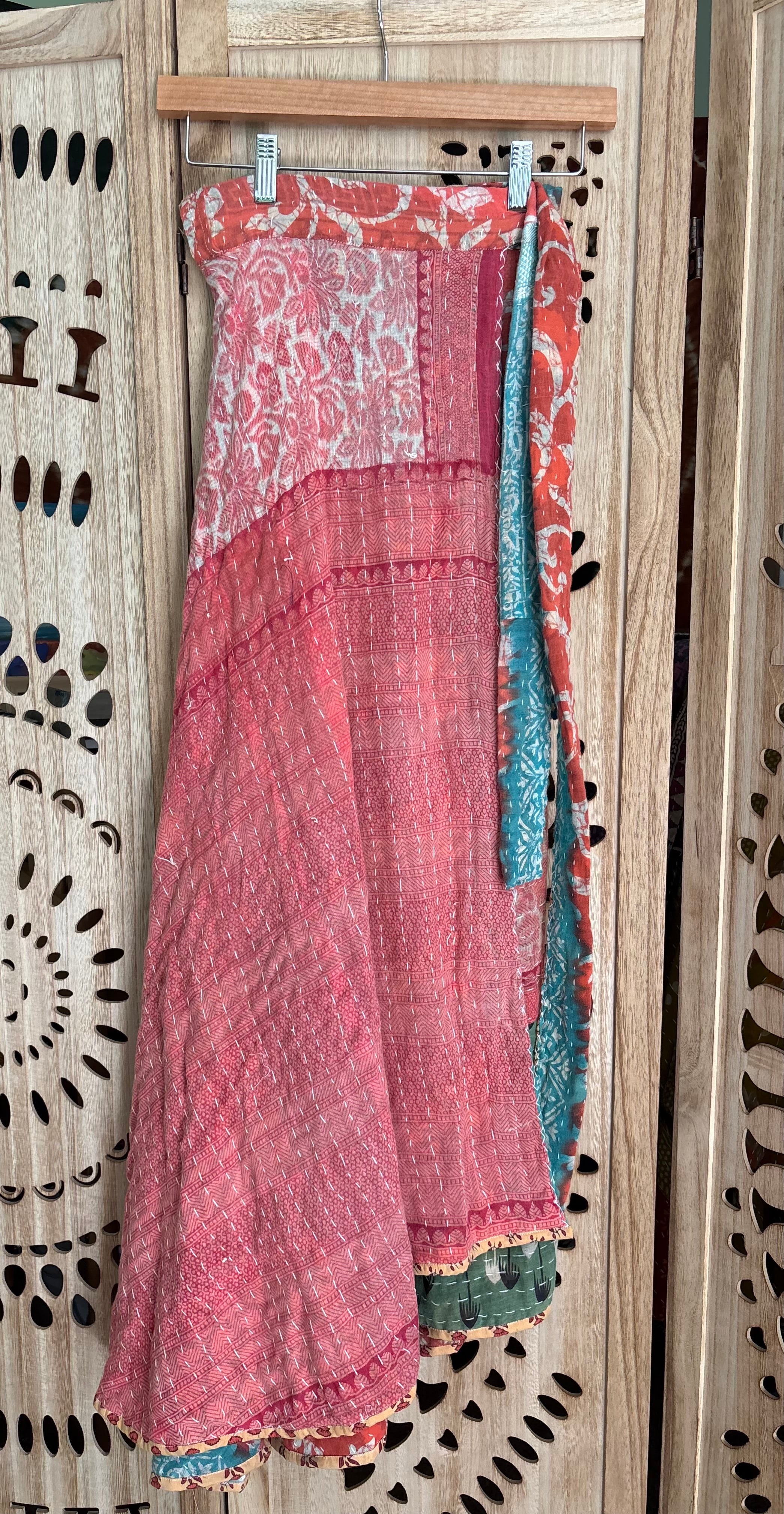 Kantha Wrap Skirt