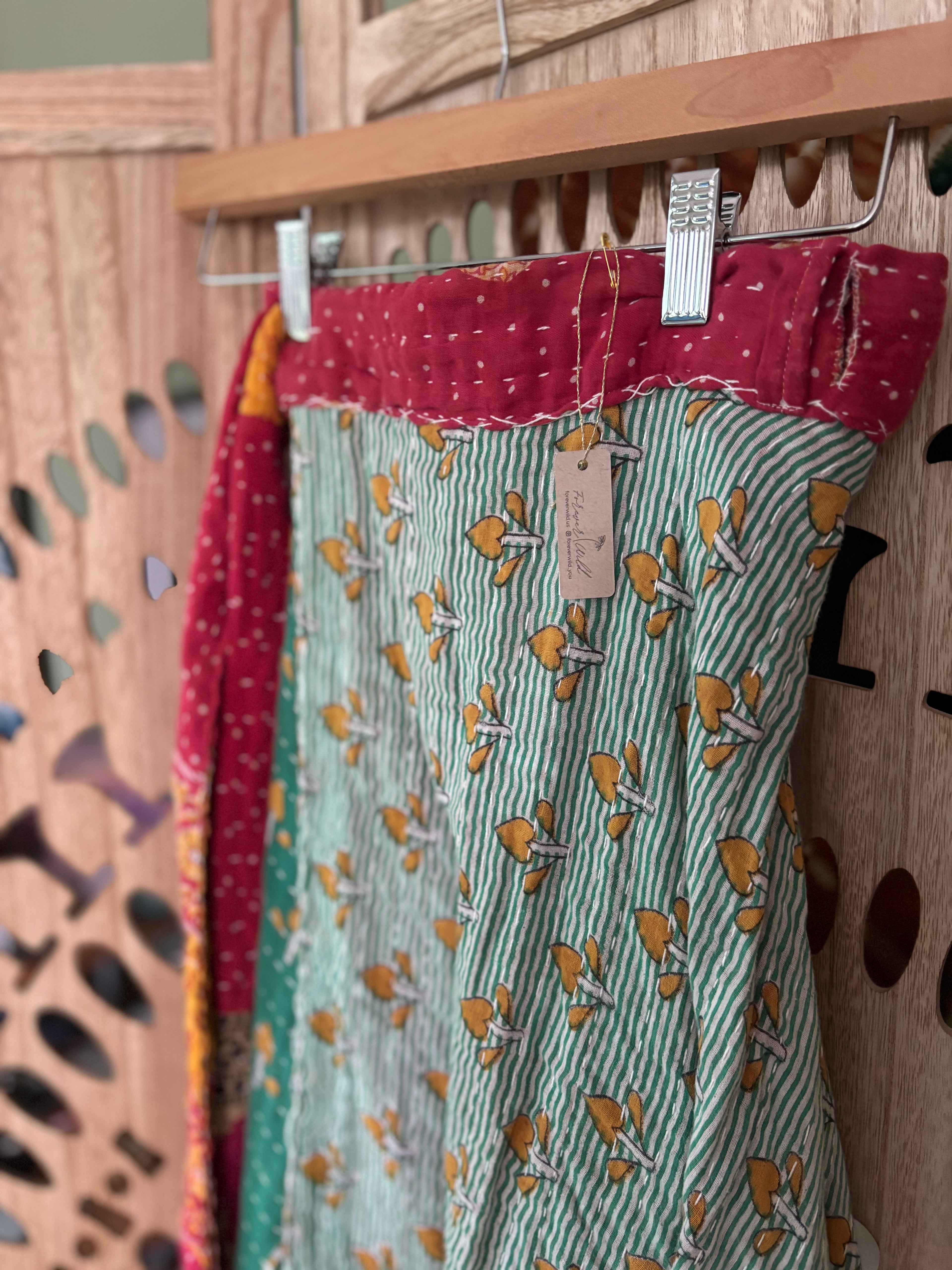 Kantha Wrap Skirt