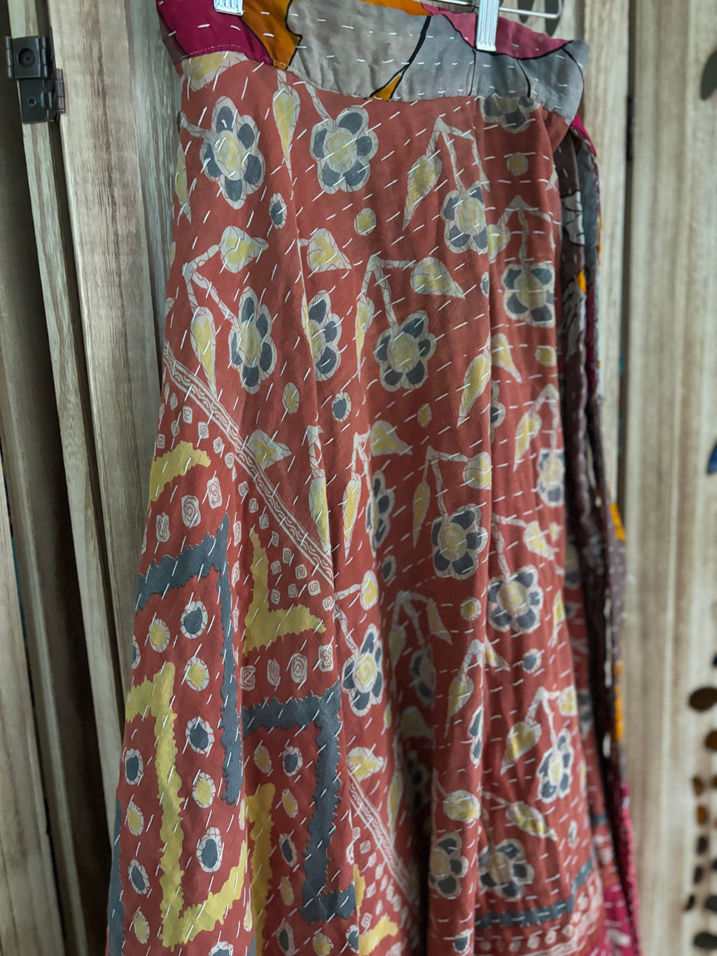 Kantha Wrap Skirt