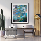 “Sit With Me” Framed Art Print