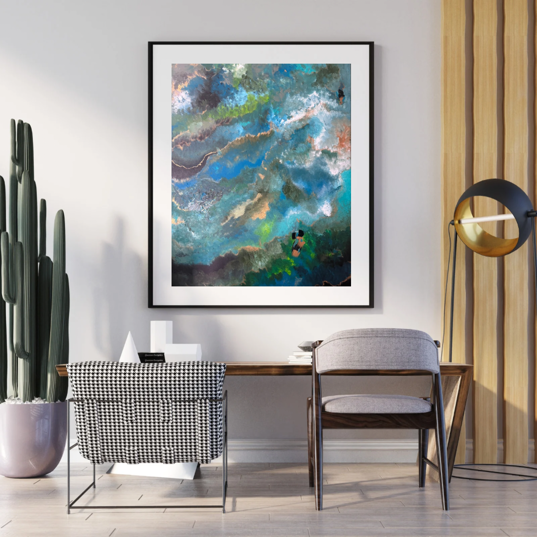 “Sit With Me” Framed Art Print