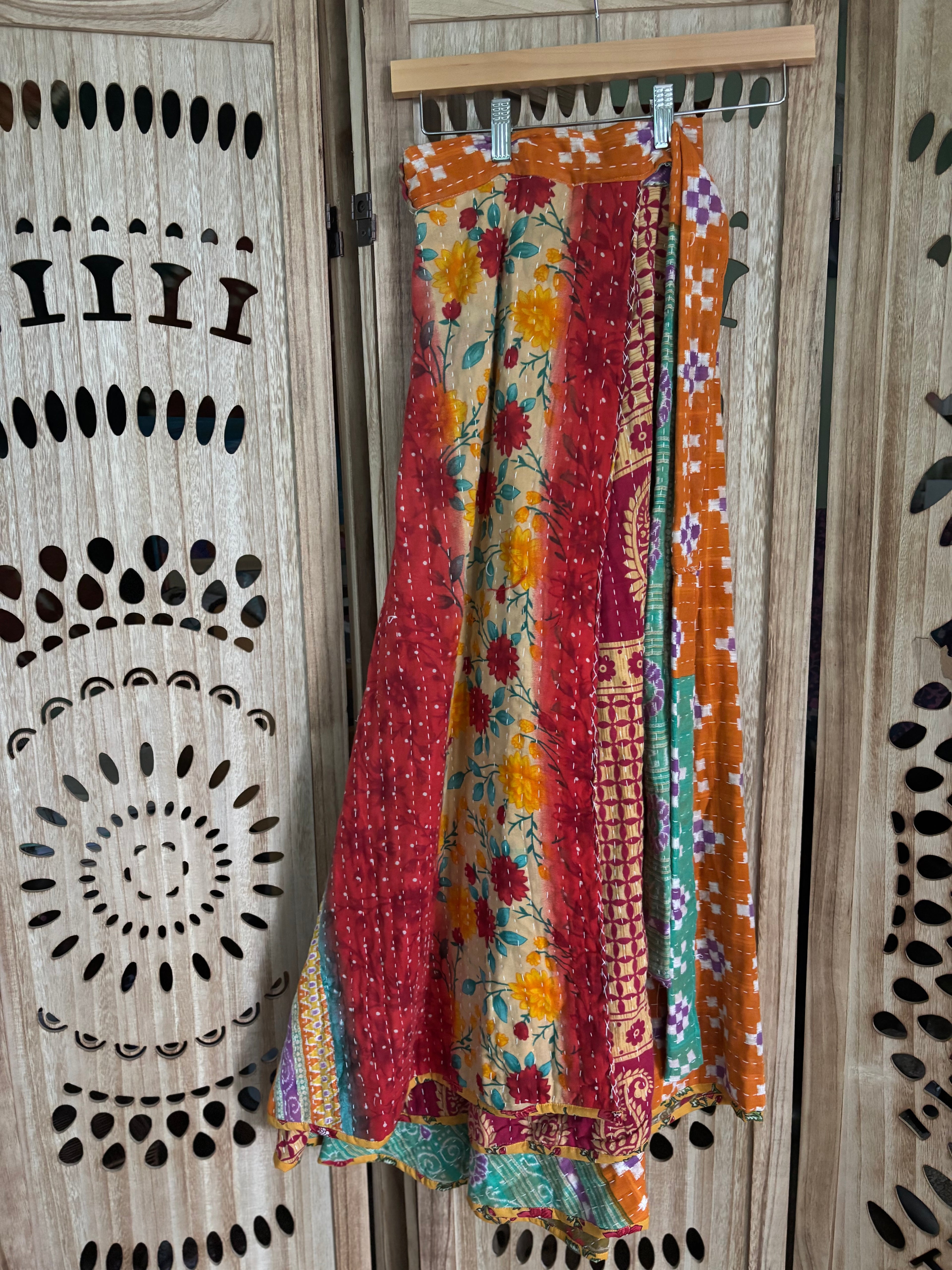 Kantha Wrap Skirt