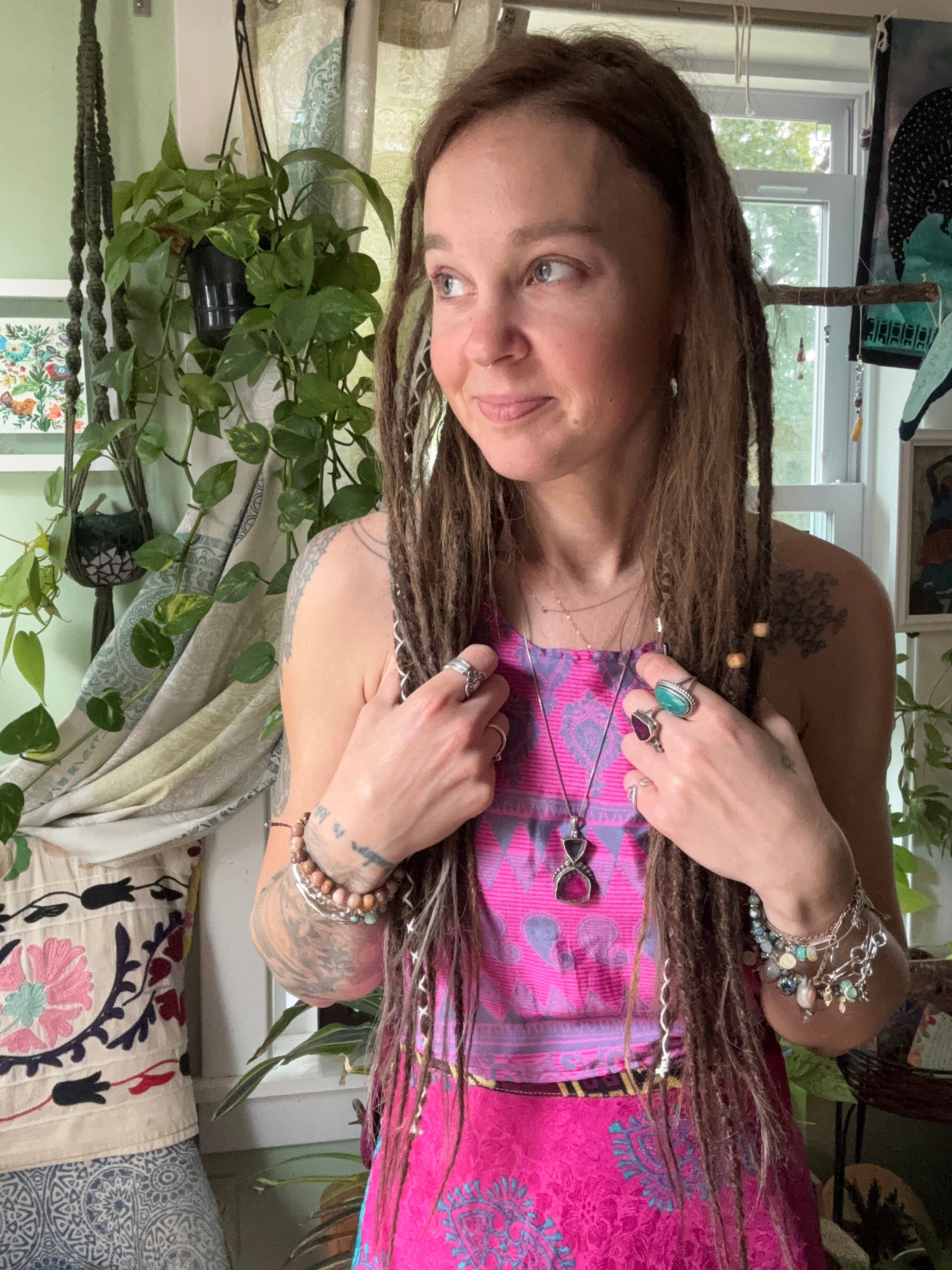 Sari Silk Double Sided Crop Top