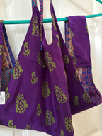 Sari Silk Double Sided Crop Top