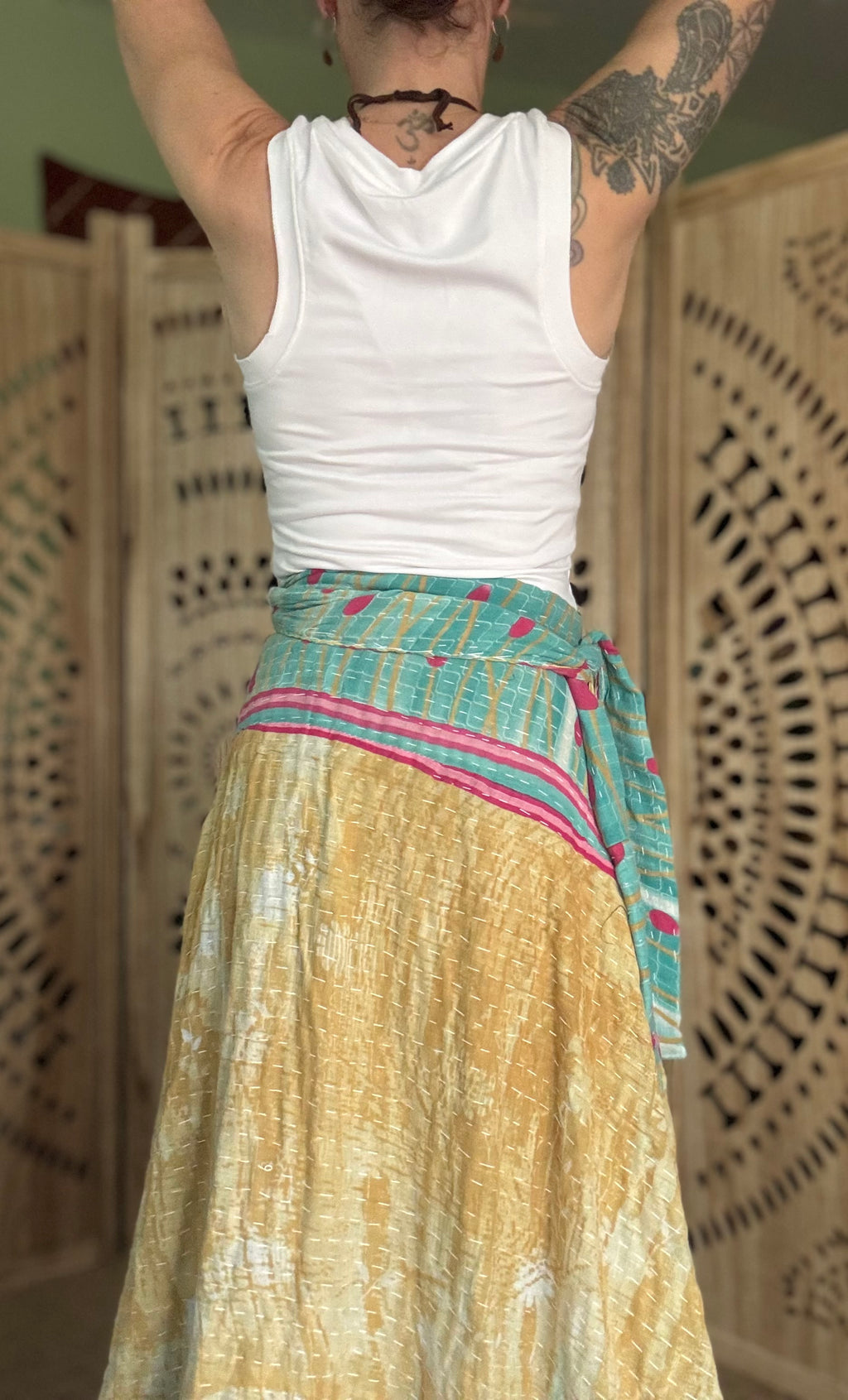 Kantha Wrap Skirt