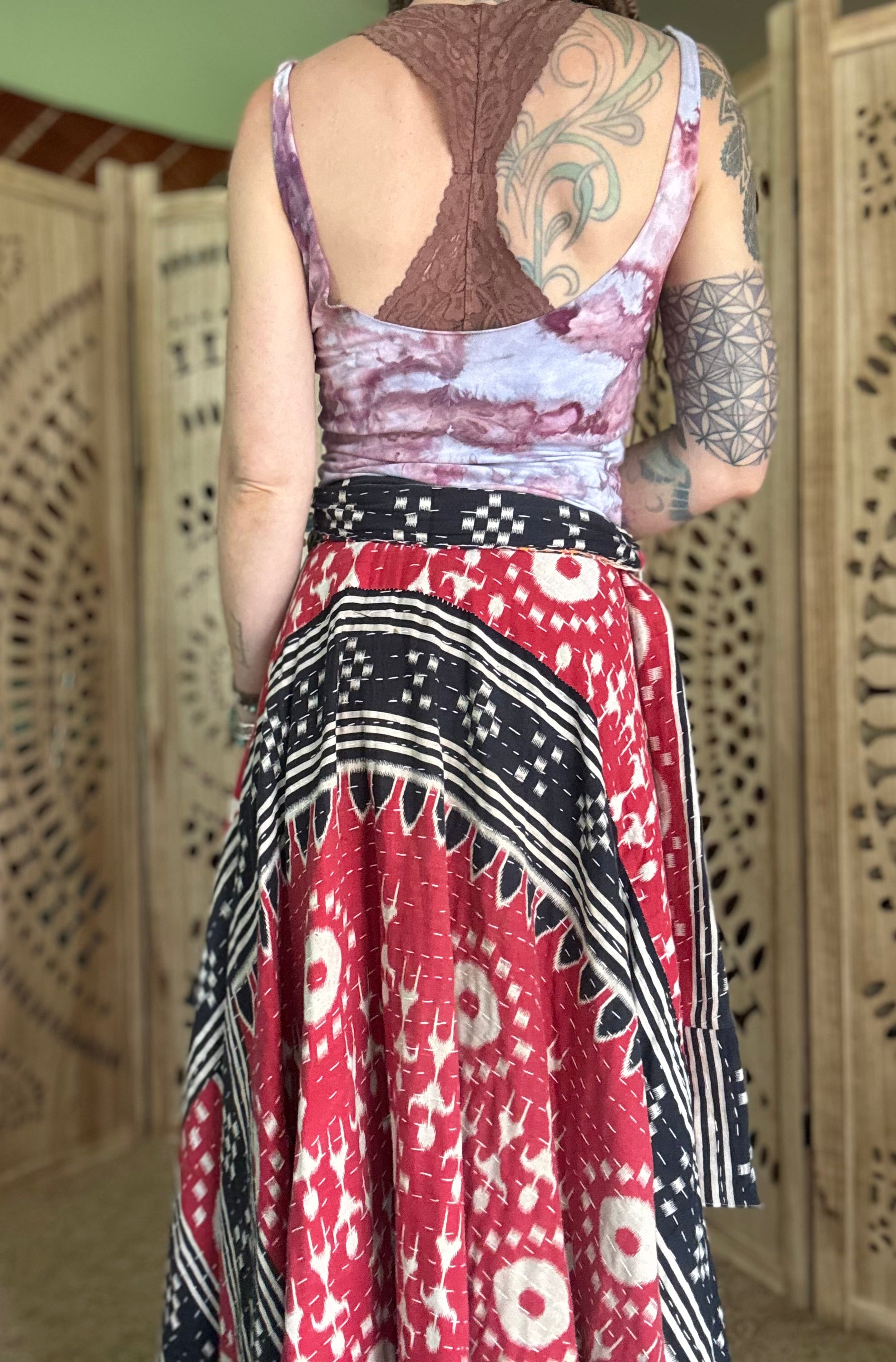 Kantha Wrap Skirt