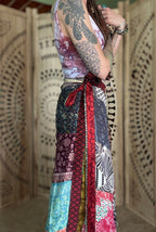 Silk Sari Patchwork Wrap Skirt