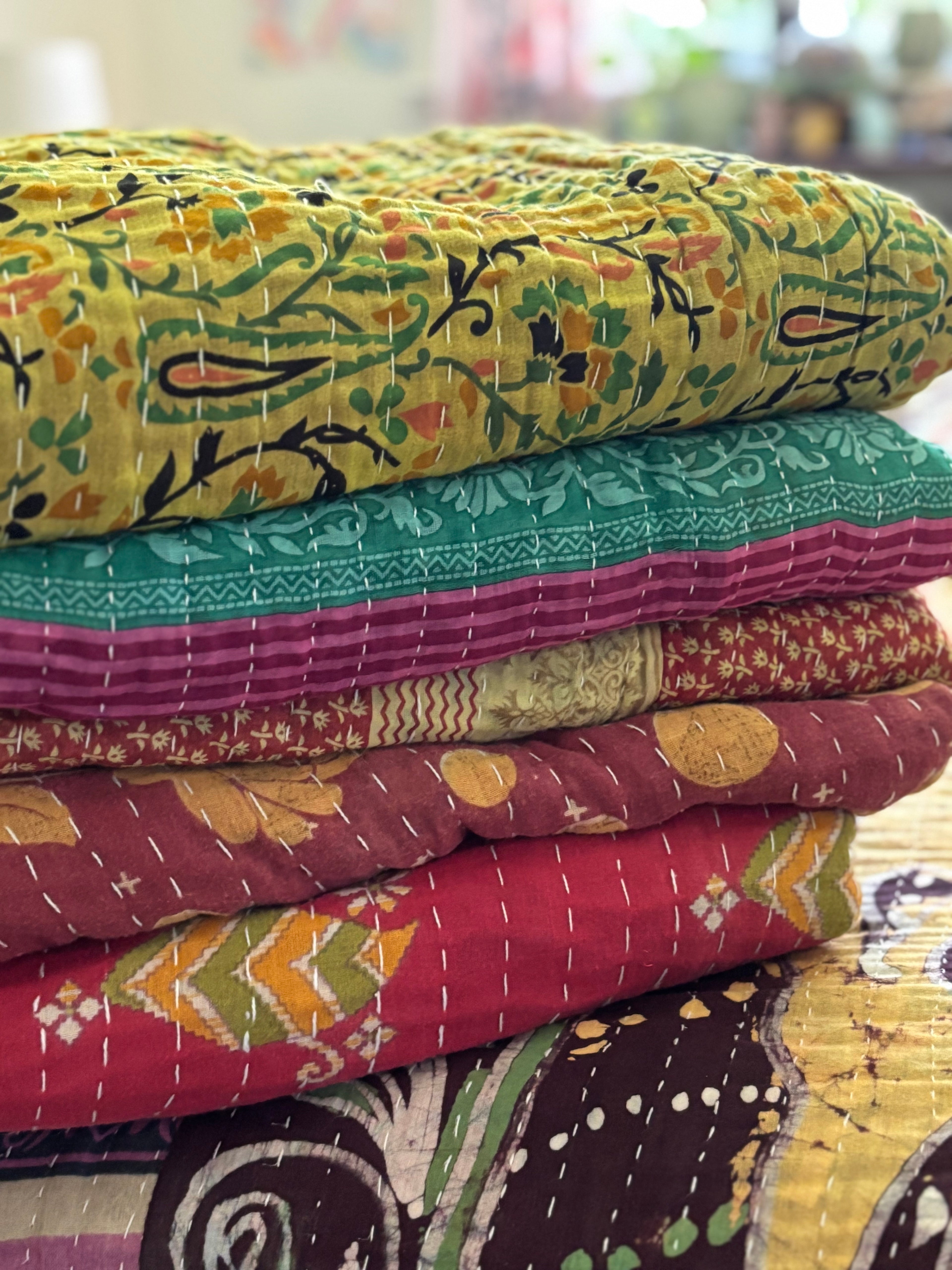(Copy) Kantha Quilts (Set of 5)