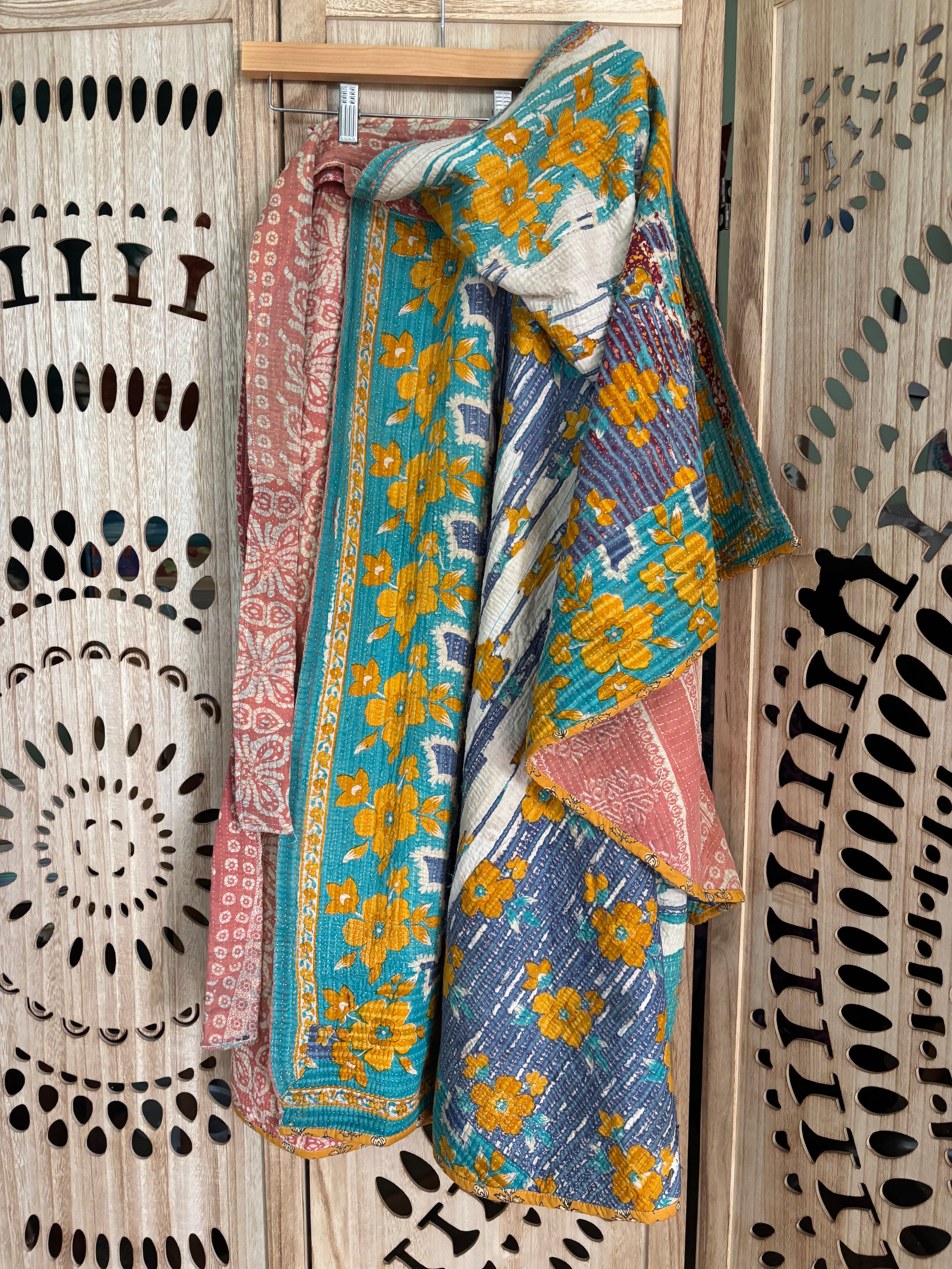 Kantha Wrap Skirt ~ Thick Fabric