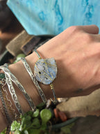Raw Moonstone Cuff