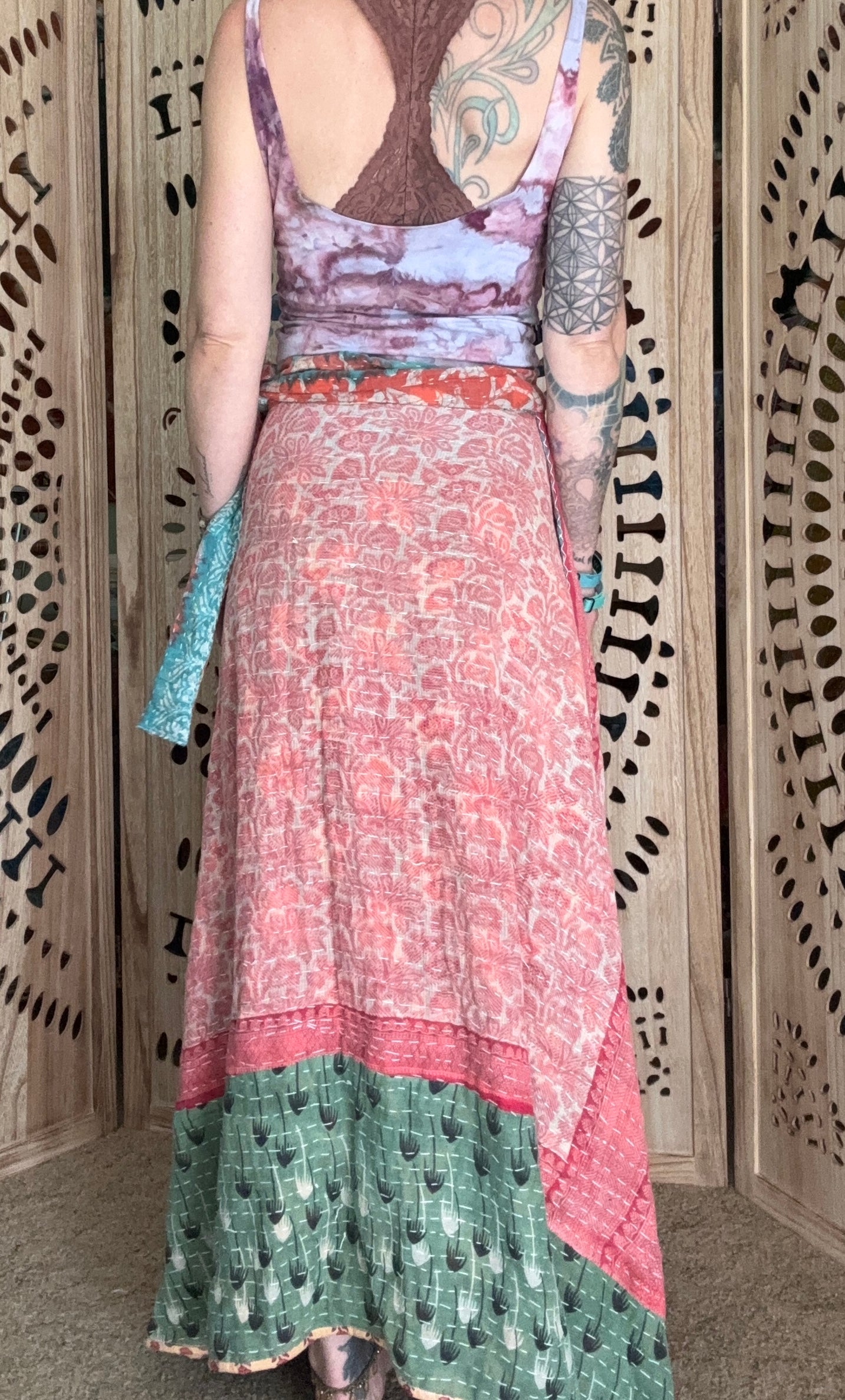 Kantha Wrap Skirt
