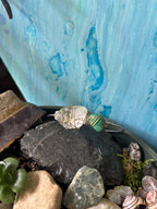 Quartz + Turquoise Cuff