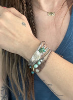 Quartz + Turquoise Cuff