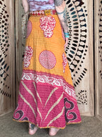 Kantha Wrap Skirt
