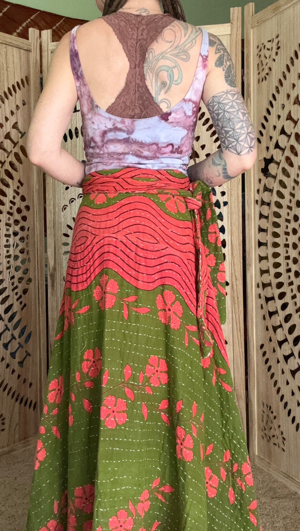 Kantha Wrap Skirt
