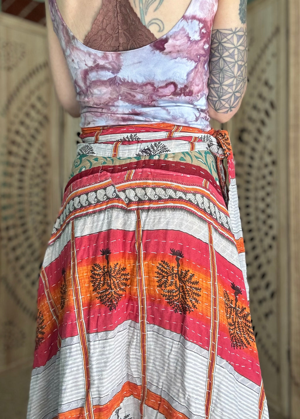 Kantha Wrap Skirt