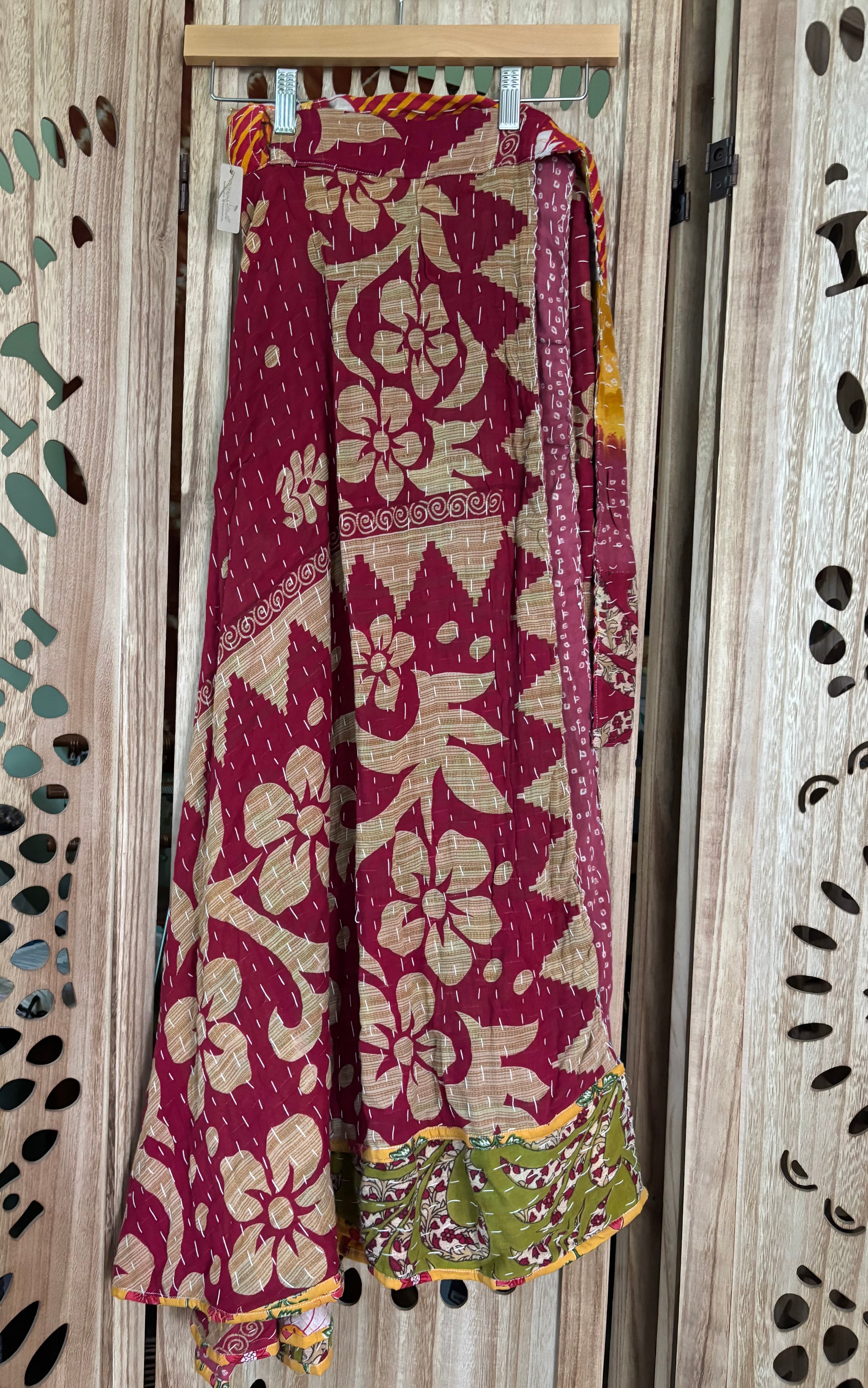 Kantha Wrap Skirt
