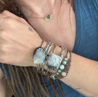 Raw Moonstone Cuff